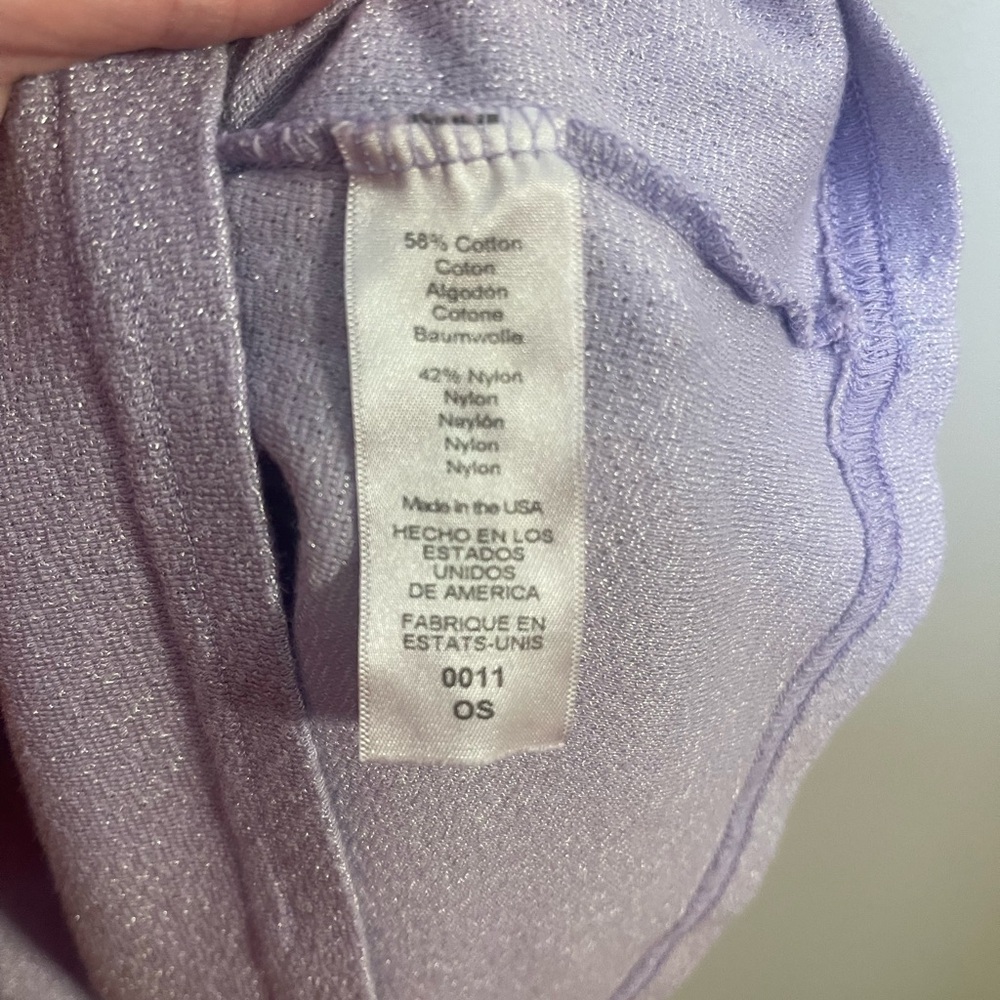 Michael Stars Lavender Short Sleeve Top - Picture 4 of 5